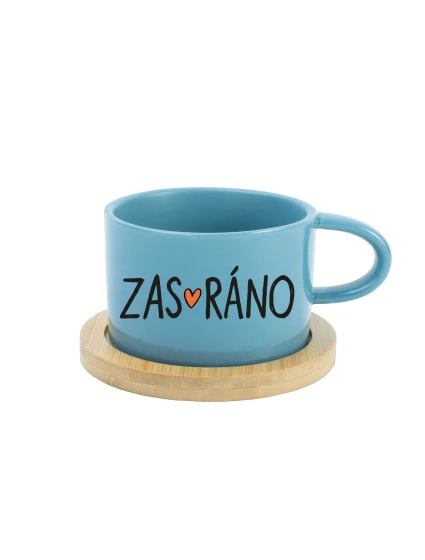 ZAS_RÁNO - modrý hrníček makronka 200 ml