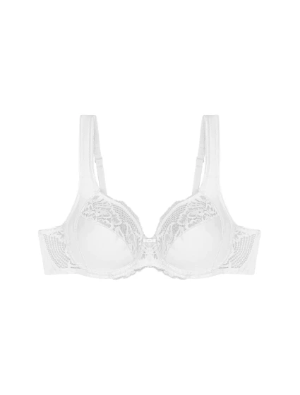 Dámská podprsenka Modern Lace+Cotton W02 - WHITE - bílá 0003 - TRIUMPH