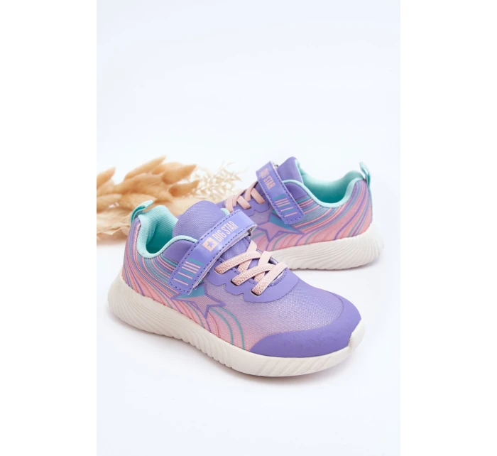Lehké Dětské Sportovní Boty Memory Foam System Big Star model 21626781 Fialové - Big Star Shoes