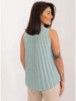 Bluzka model 21156176 pistacjowy - FPrice Bluzka model 21156176 pistacjowy - FPrice