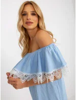 LK SK 506989 šaty.37 světle modrá