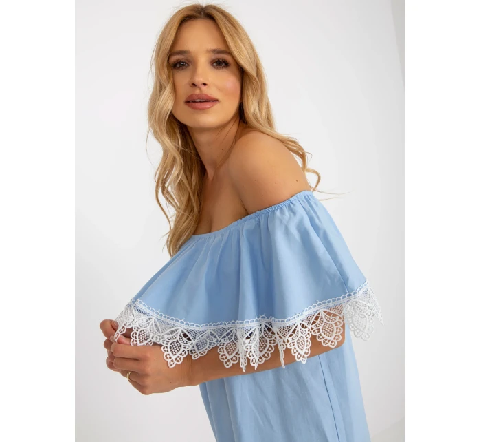 LK SK 506989 šaty.37 světle modrá