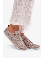 Dámské polobotky z přírodní kůže Artiker – béžové Dámské polobotky z přírodní kůže Artiker – béžové