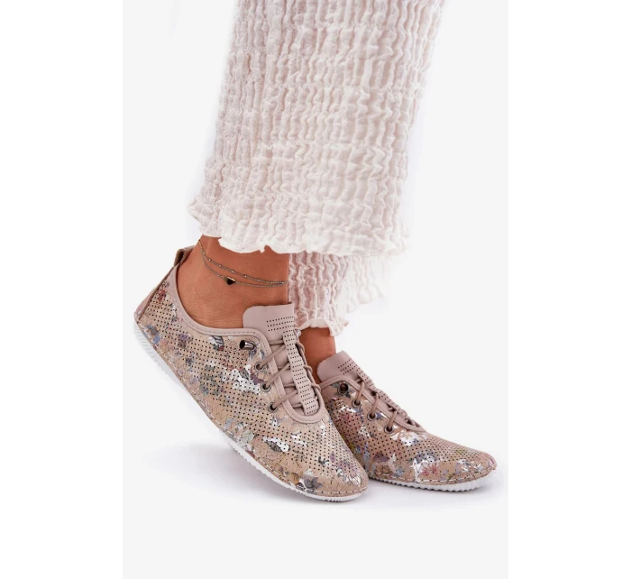 Dámské polobotky z přírodní kůže Artiker – béžové Dámské polobotky z přírodní kůže Artiker – béžové