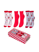 Dámské ponožky Milena Vánoční sada, krabička A'3