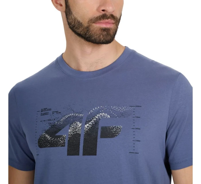 Pánské tričko 4F M2359 denim 4FWAW25TTSHM2359 32S pánské