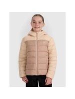 Dívčí péřová bunda se syntetickou výplní model 21814846 - 4F Dívčí péřová bunda se syntetickou výplní model 21814846 - 4F