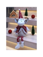 VÁNOČNÍ DEKORATIVNÍ SOBI BÍLÍ 35+20CM