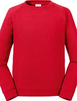 Russell Athletic 271B Dětská raglánová mikina 10.271B classic red