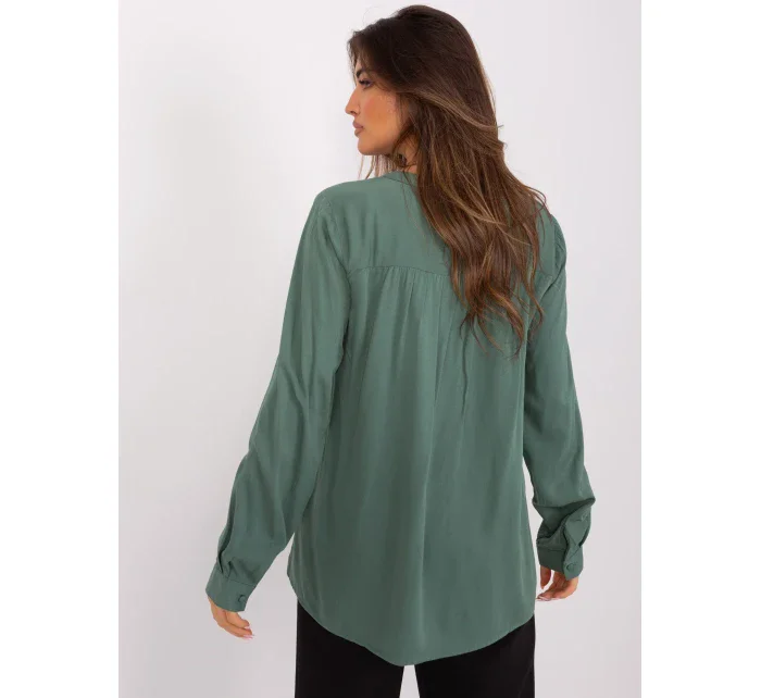 Halenka D73792M11081A khaki barva