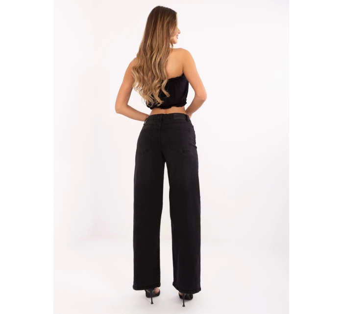 Spodnie model 21234021 czarny - FPrice Spodnie model 21234021 czarny - FPrice