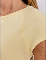 T shirt RV TS model 22200548 jasny żółty - FPrice T shirt RV TS model 22200548 jasny żółty - FPrice