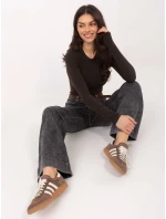 Bluzka WT BZ model 21875470 ciemny brązowy - FPrice Bluzka WT BZ model 21875470 ciemny brązowy - FPrice