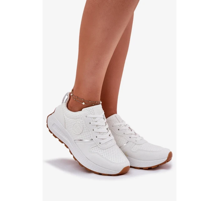 Dámské tenisky na platformě Big Star Hi-Poly System – bílé Dámské tenisky na platformě Big Star Hi-Poly System – bílé