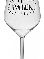 PÁTEK - čirá nerozbitná sklenice na víno 470 ml