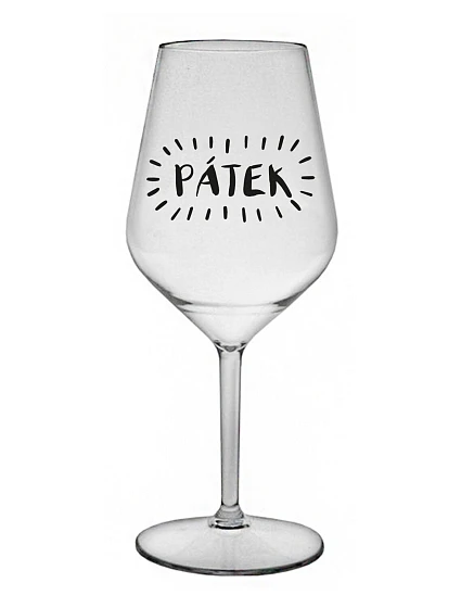 PÁTEK - čirá nerozbitná sklenice na víno 470 ml PÁTEK - čirá nerozbitná sklenice na víno 470 ml