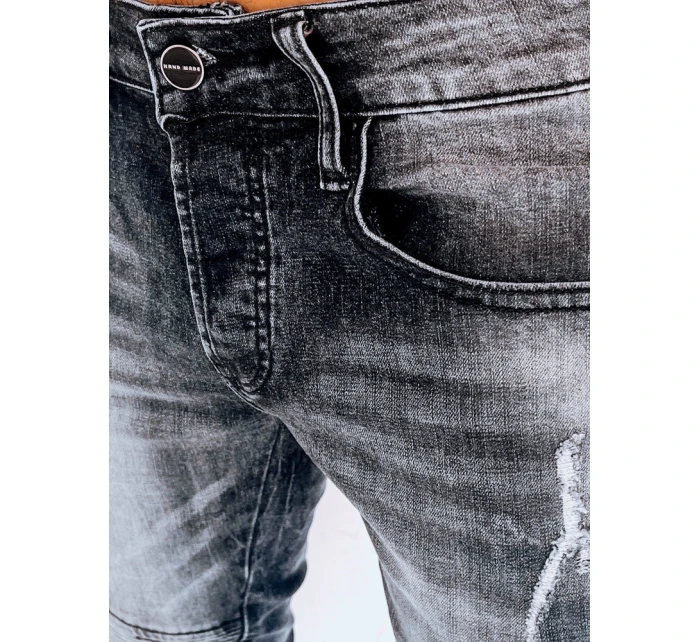 Pánské černé džínové kalhoty FashionStreet UX3999