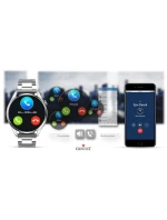 Chytré hodinky GIEWONT Vertex SmartCall GW450-5 Silver/Carbon Leather