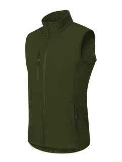 Pánská softshellová vesta Trail (vojenská)