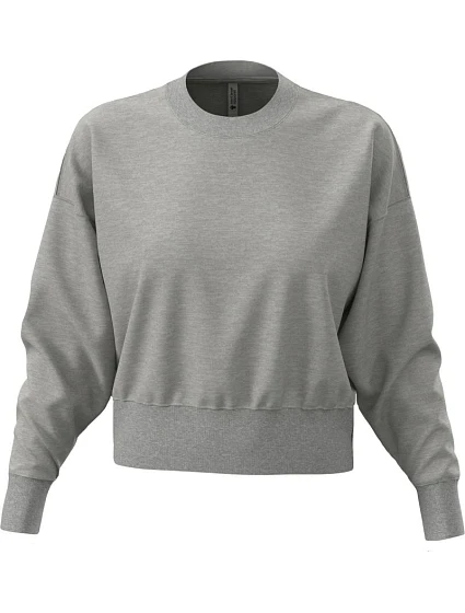 Next Level Apparel N 9087 Těžká dámská oversize mikina 08.9087 heather grey