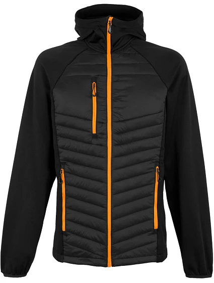 Regatta TRA 549 Hybridní bunda "Navigate" 36.A549 black/orange pop
