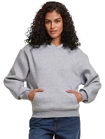 BY 444 Dámská oversize mikina s kapucí "Loose Fit" model 22457012 heather grey - Build your Brand
