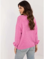 Sweter MI SW model 20535856 różowy - FPrice Sweter MI SW model 20535856 różowy - FPrice