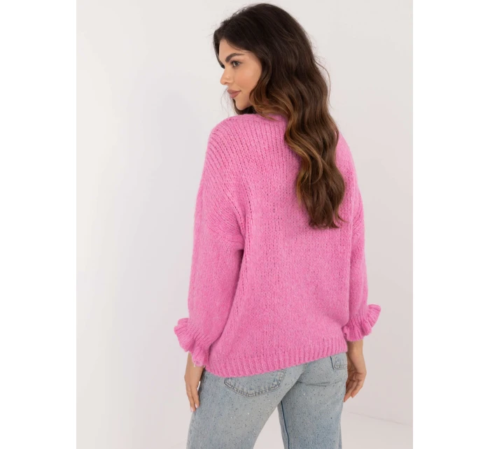 Sweter MI SW model 20535856 różowy - FPrice Sweter MI SW model 20535856 różowy - FPrice