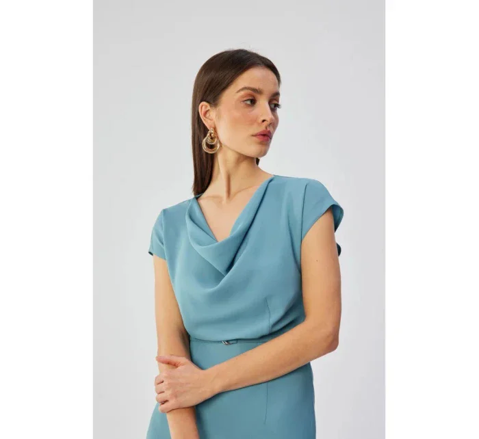 Asymetrické šaty  modré  model 21185916 - STYLOVE