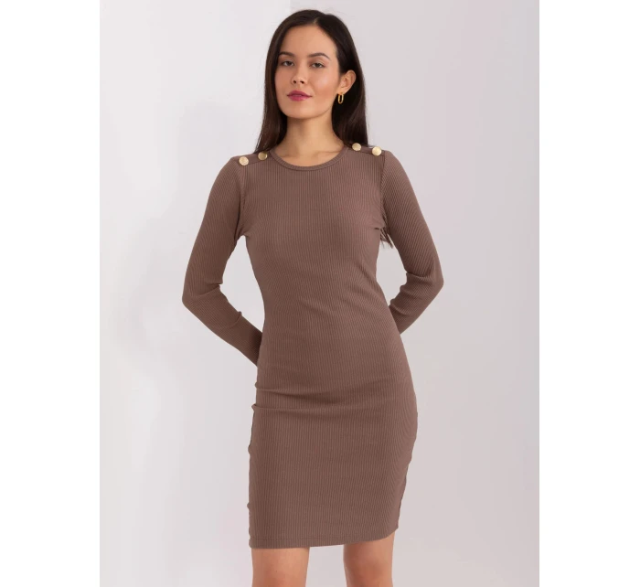 Dámské šaty RV SK model 21780741 Hnědá - FPrice