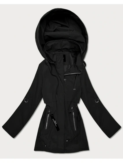 Cienka kurtka z podwijanymi rękawami Goodlookin czarna (KK60410-1#)