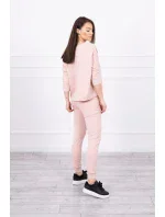 Sada s potiskem Queen tmavě pudrově růžová Sada s potiskem Queen tmavě pudrově růžová