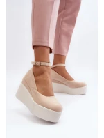 Dámské espadrilky na podrážce světle béžové model 21648498 - Boto