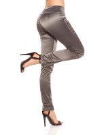 Sexy KouCla trousers with buckle and pinstripes