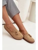 Dámské mokasíny model 21798494 322 Béžová Zazoo - B2B Professional Sports