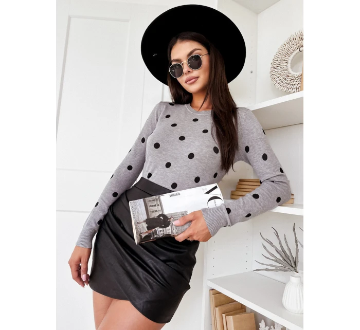 Dámský svetr ATHENA šedý FashionStreet MY2051