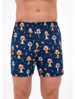 Boxerky Cornette 016/20 Psi Vánoce S-2XL