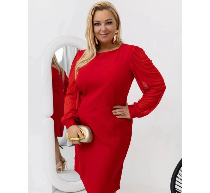 Sukienka plus size z model 21781236 - Moon