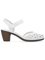 Kožené pohodlné sandály W model 22066508 white - Rieker