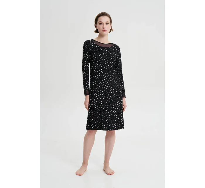 Noční košile s dlouhým rukávem model 18937520 - Vamp