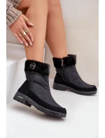 Dámské Módní zateplené sněhule Progress model 21602424 Černé - Boto Dámské Módní zateplené sněhule Progress model 21602424 Černé - Boto