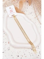 Dámský náramek ze chirurgické oceli zlatý Dámský náramek ze chirurgické oceli zlatý