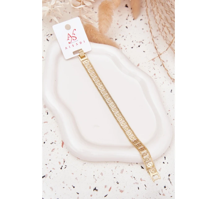 Dámský náramek ze chirurgické oceli zlatý Dámský náramek ze chirurgické oceli zlatý