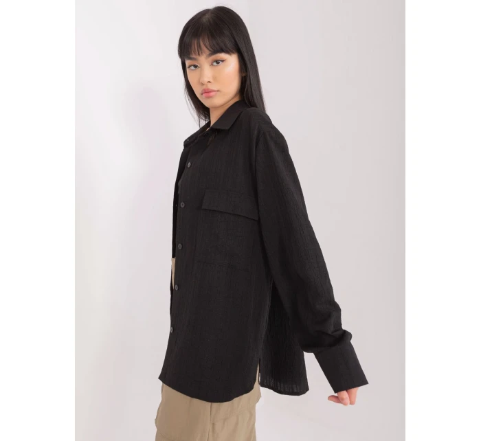 Košile LK KS 509356.27P černá Košile LK KS 509356.27P černá