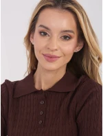 Svetr PM SW CV6679.32 tmavě hnědý