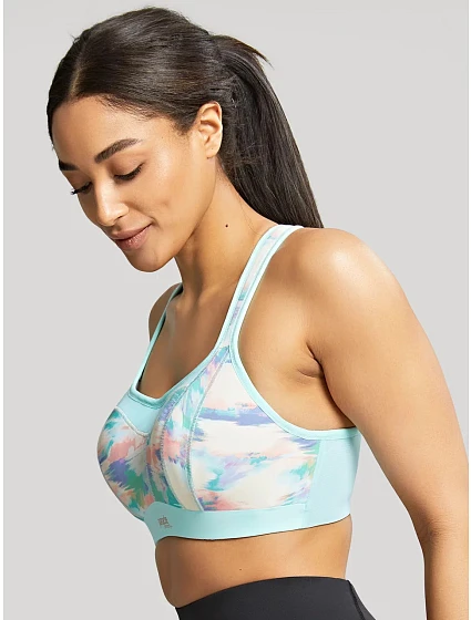 Sportovní podprsenka print model 19580572 tyrkys - Panache