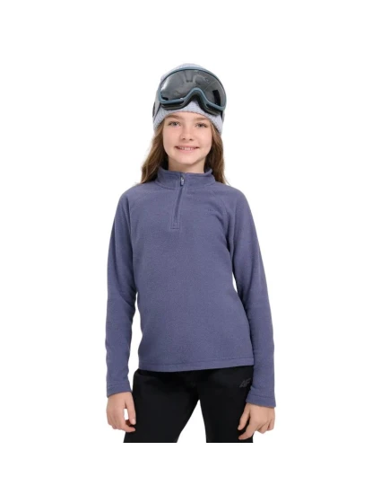 Dívčí fleecová mikina  tmavě modrá JWAW25UFLE 31S model 21727055 - 4F