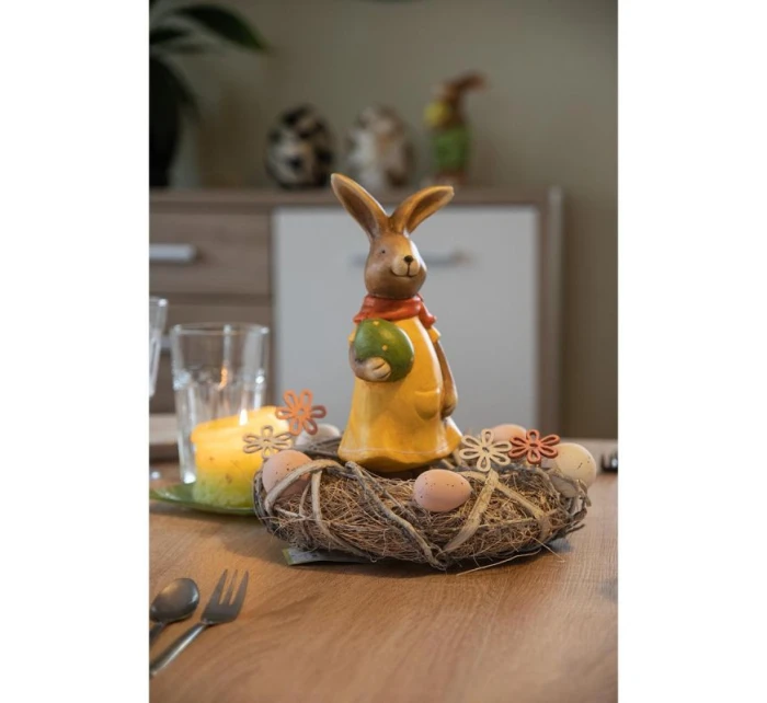 DEKORATIVNÍ GIRLANDA ŠEDÁ PRŮMĚR 24CM