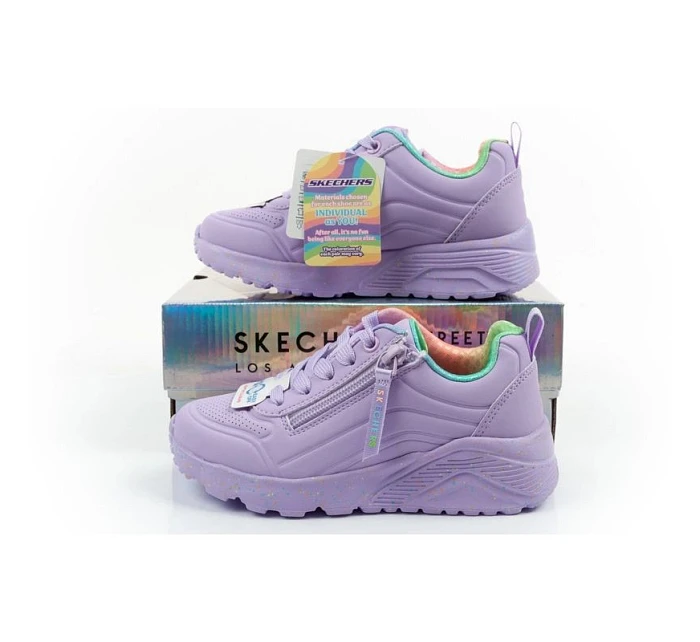 Dětské sportovní tenisky Skechers Uno Lite fialové pohodlné