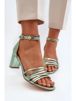 Sandály Na Podpatku S Pásky Černé Enitia Sandály Na Podpatku S Pásky Černé Enitia